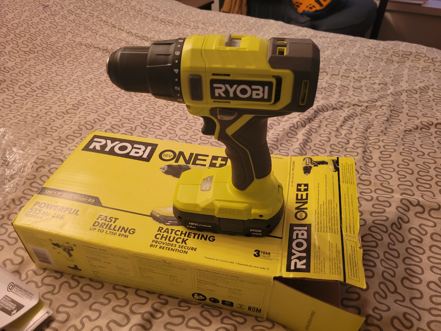 Ryobi ONE+ 18V 1/2" Drill/Driver Kit