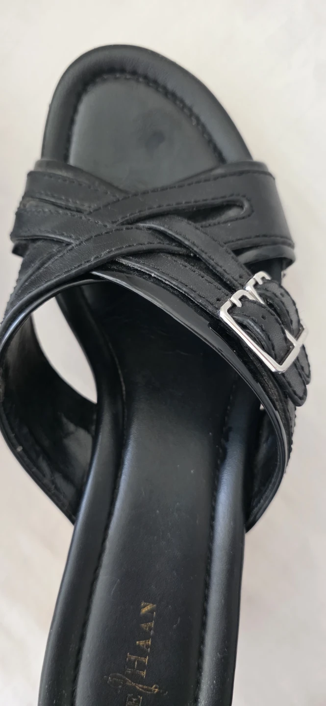 Cole Haan Black Wedge Sandals - photo 2