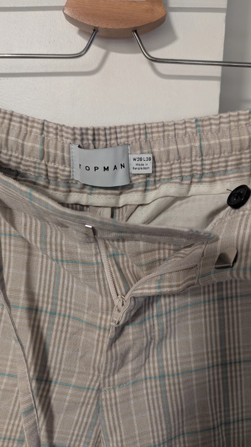 Topman Plaid Pants W30 L30 - photo 2