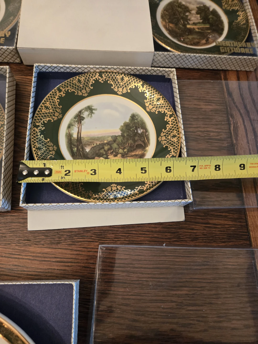 New Weatherby Giftware One Platter ,Four Plates - photo 3