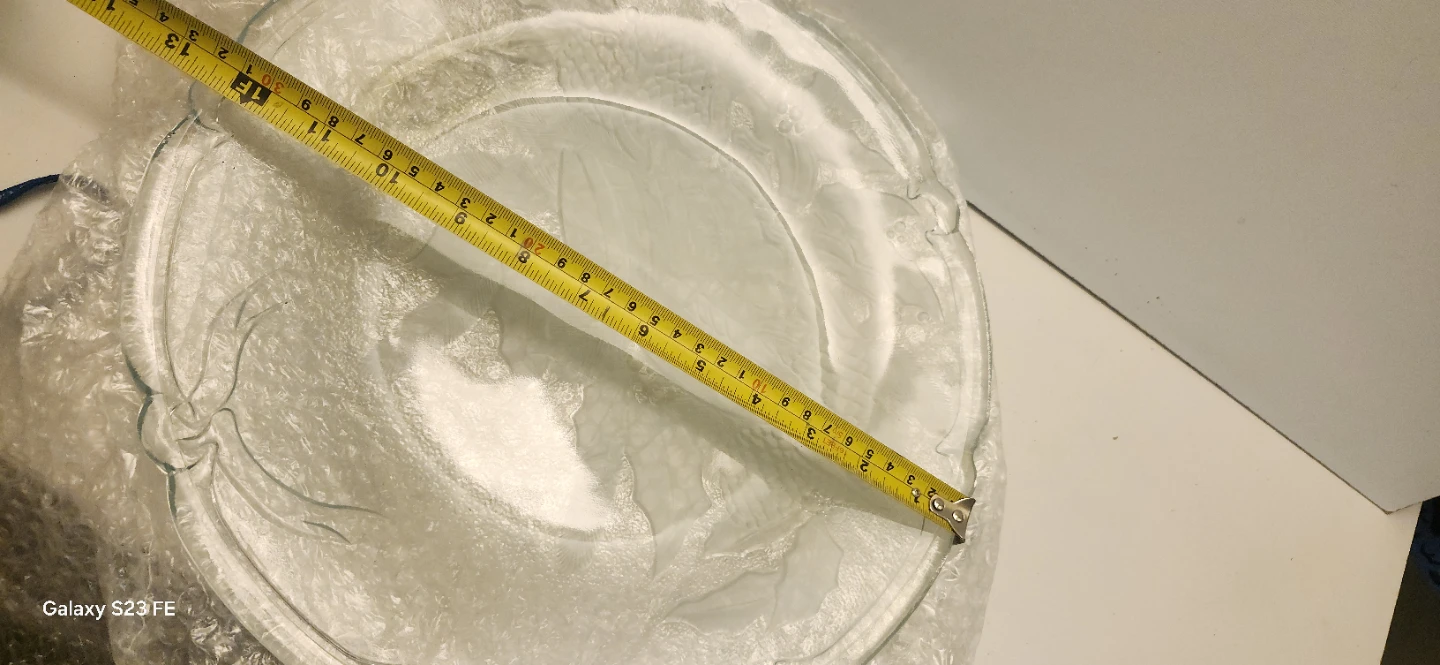 Clear Glass Embossed Fruit Bowl - photo 5
