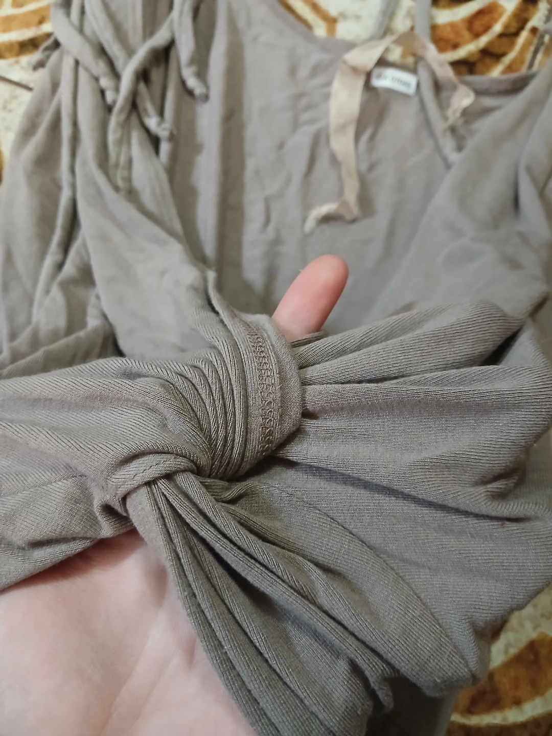 BAILEY Tan Knit Top - Size L - photo 2