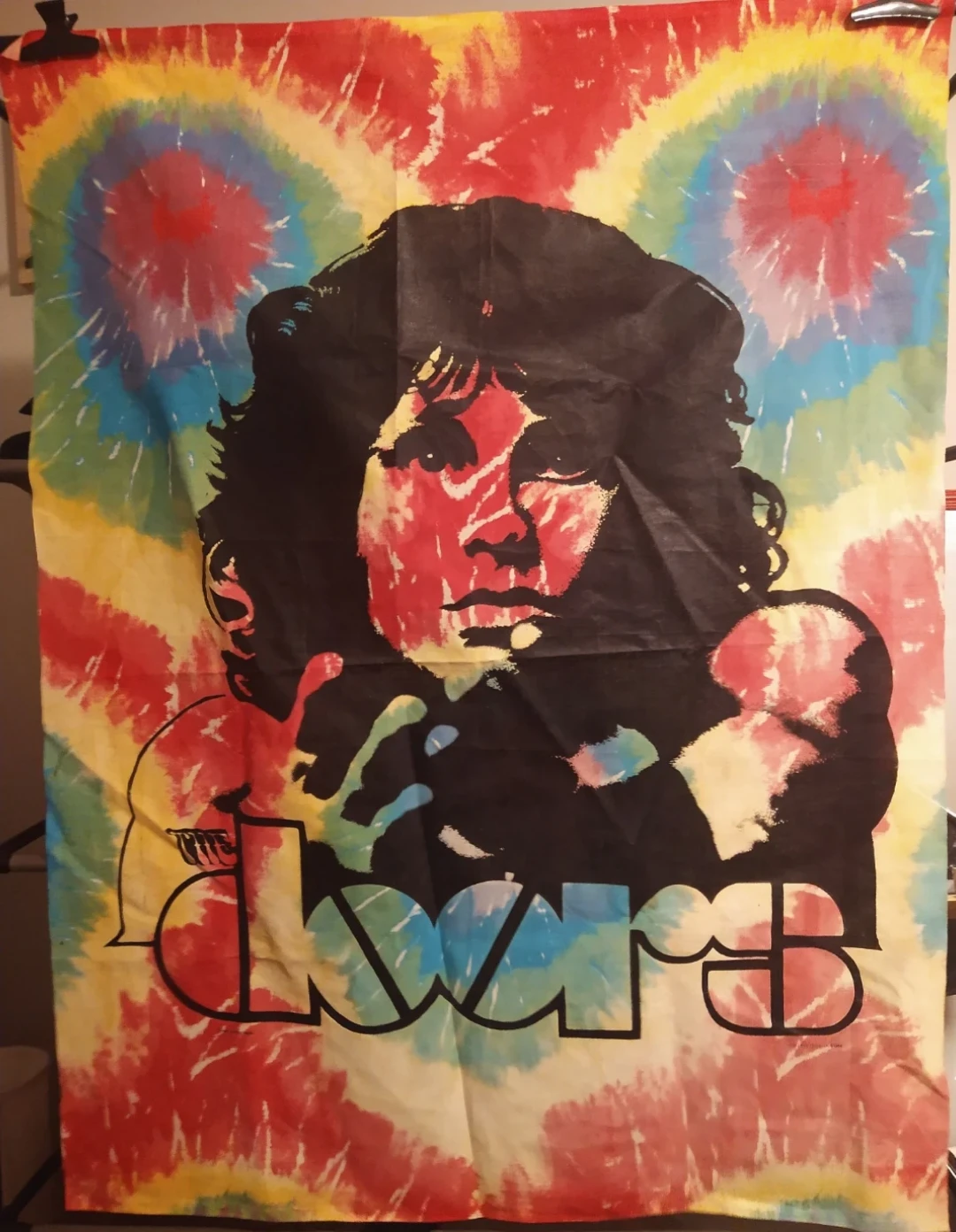 Vintage 1991 The Doors & Jim Morrison Tie-Dye Tapestry 45"× 34" - photo 2