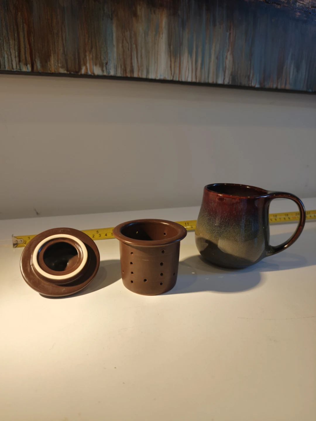 Ceramic Mug with Infuser and Lid