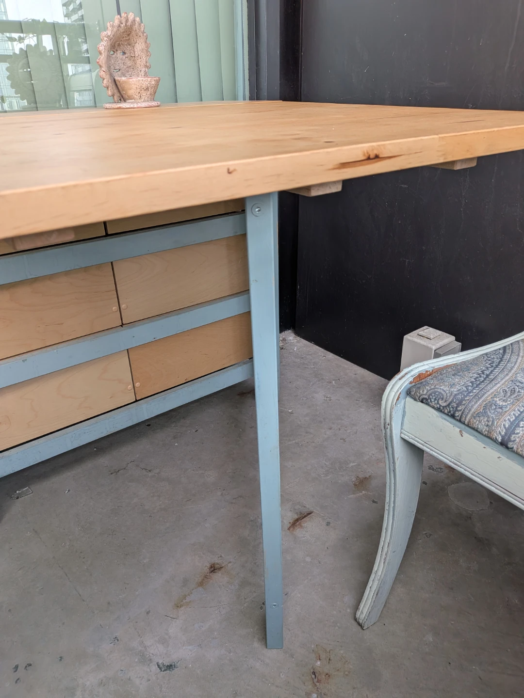 Foldable Wooden Table with 3 Drawers - photo 3