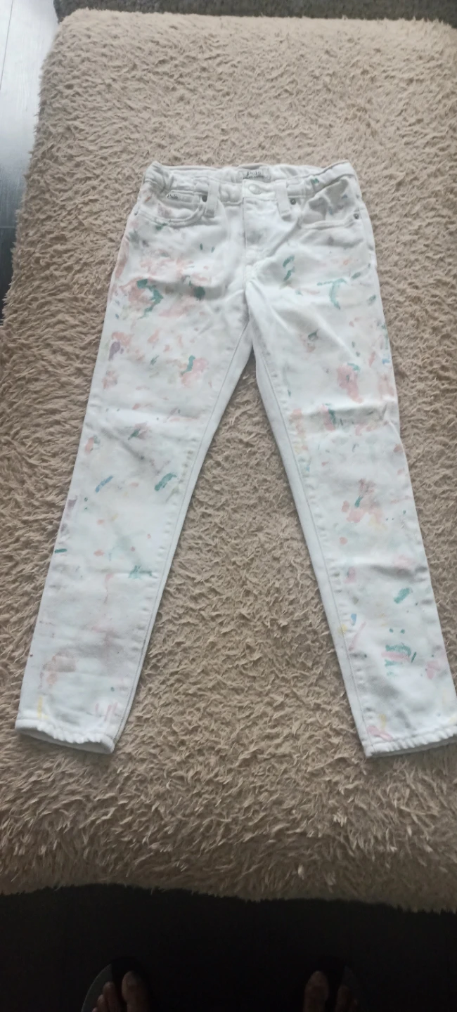 Polo Ralph Lauren White Distressed Boyfriend Jeans(Kid) - photo 3