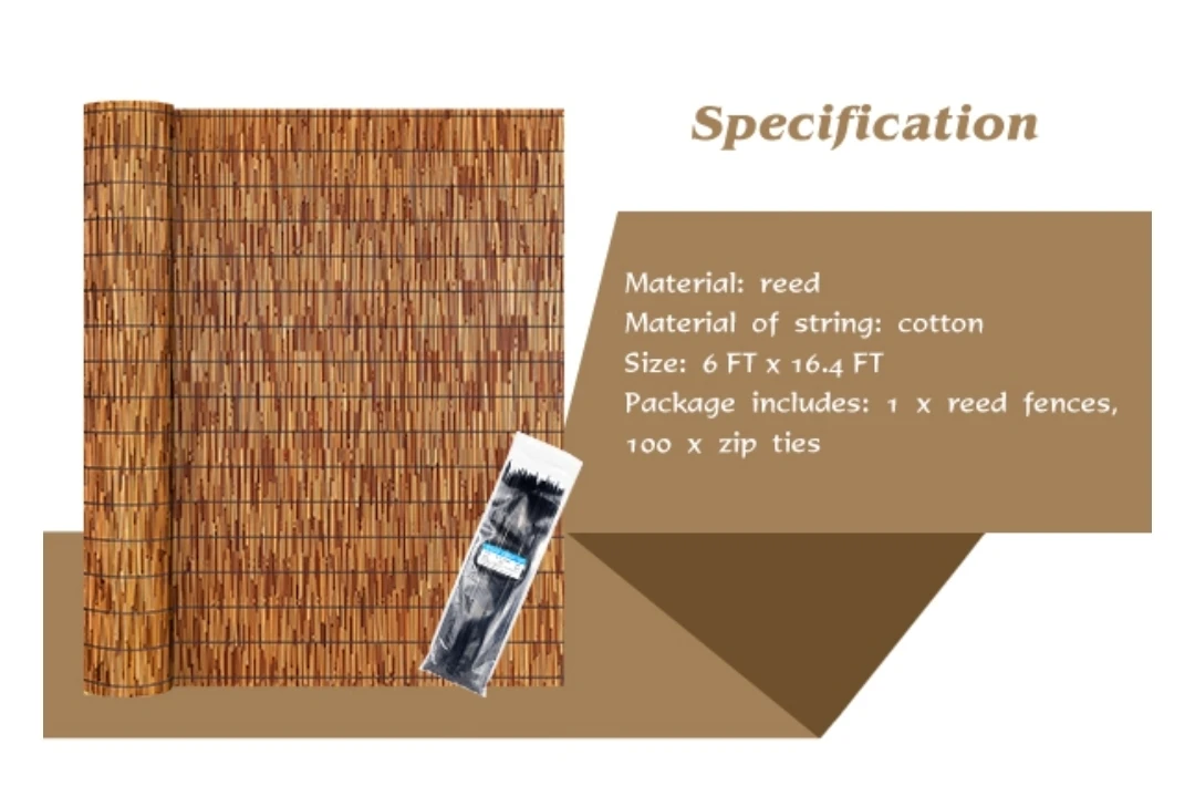 KOIUYBW Reed Fencing - 6 x 16 FT - photo 3