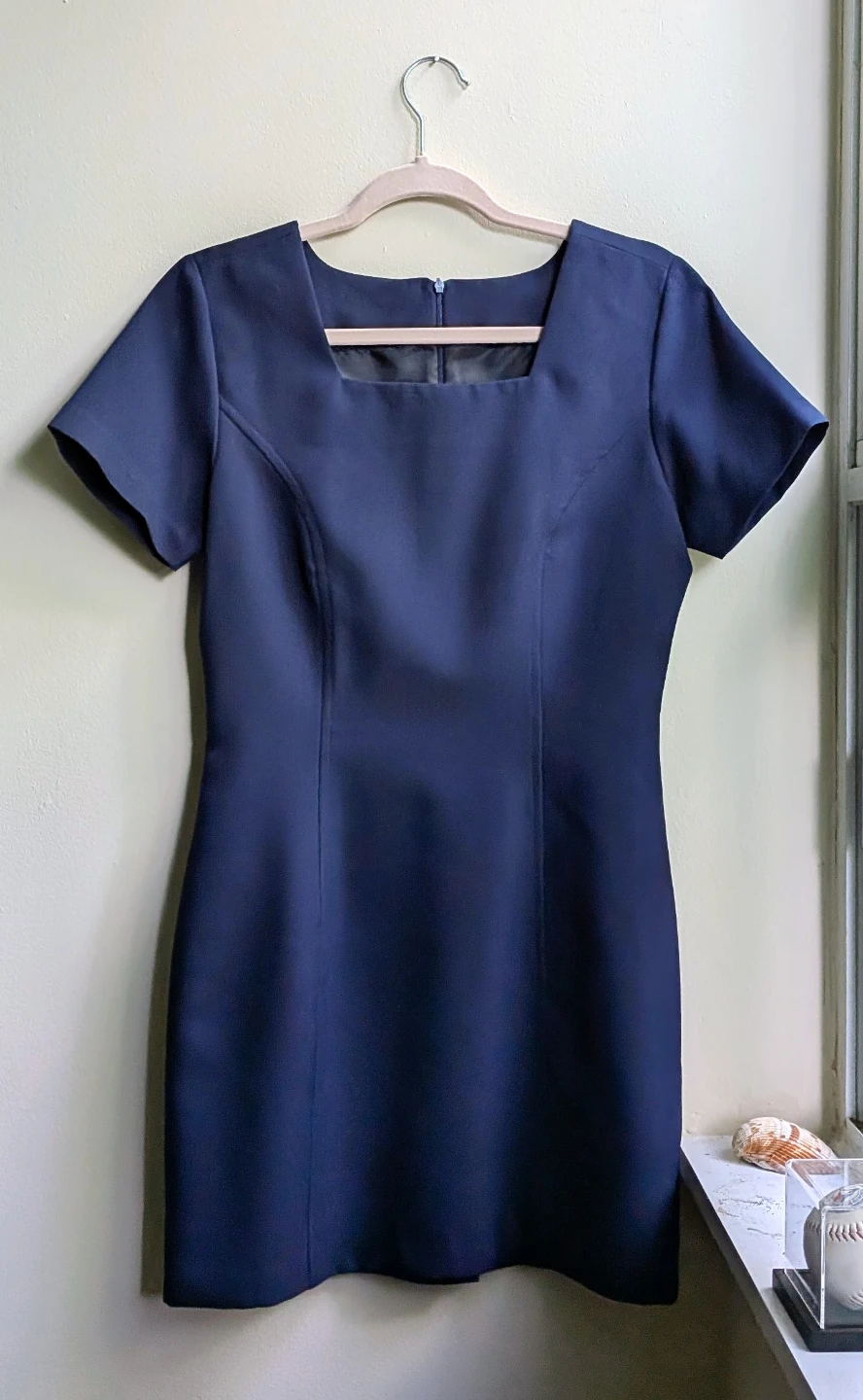 Navy Blue Dress Suit with Blazer - photo 2