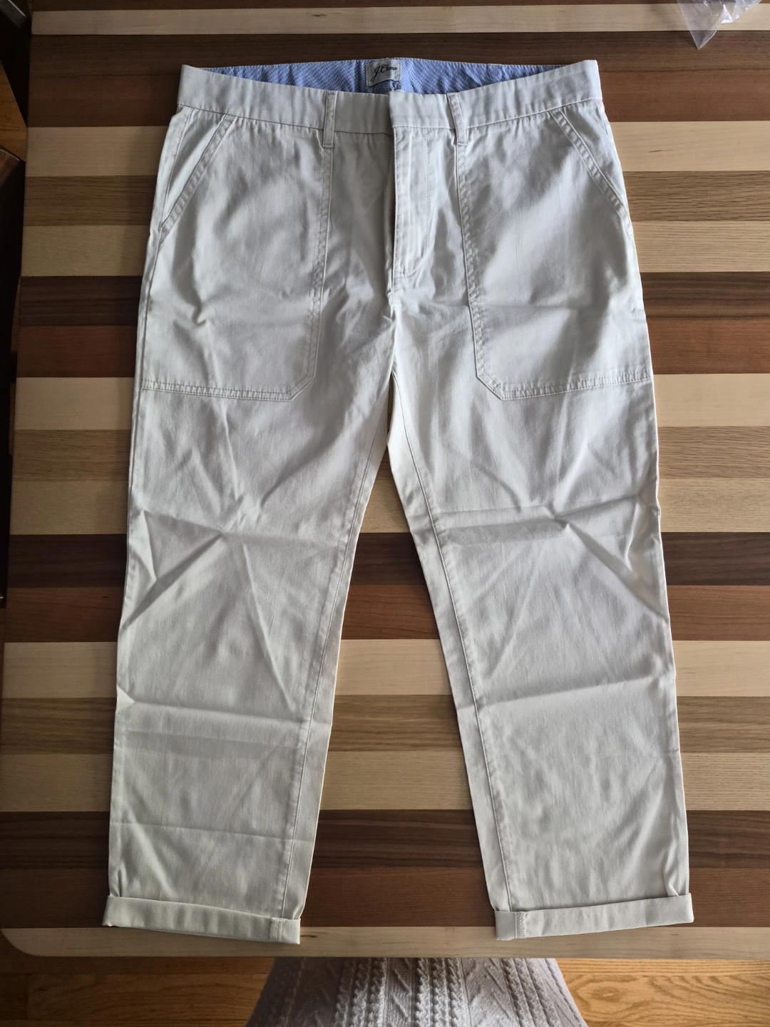 J.Crew Petite White Utility Pants – Size 29P – New With Tags