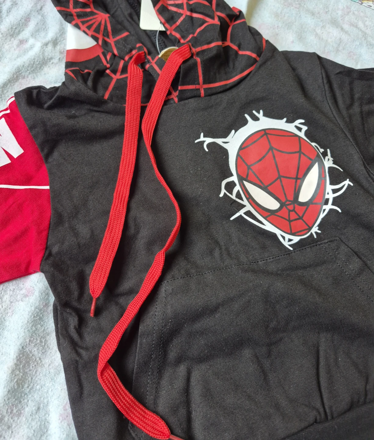 Kids Spiderman Hoodie and Pants Set 100cm - photo 4
