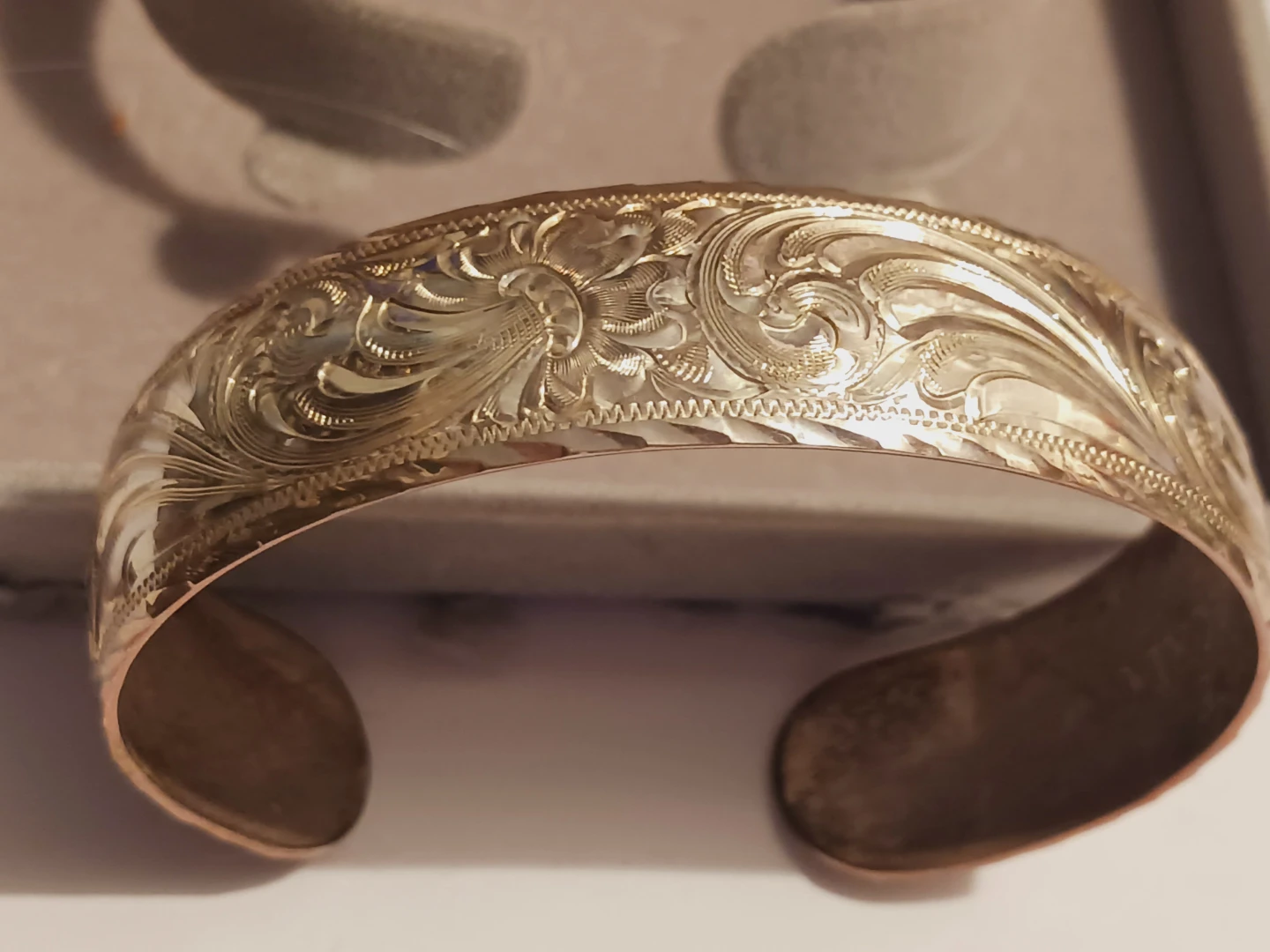 Tom Balding Sterling Silver 925 Engraved Cuff Bracelet - photo 3
