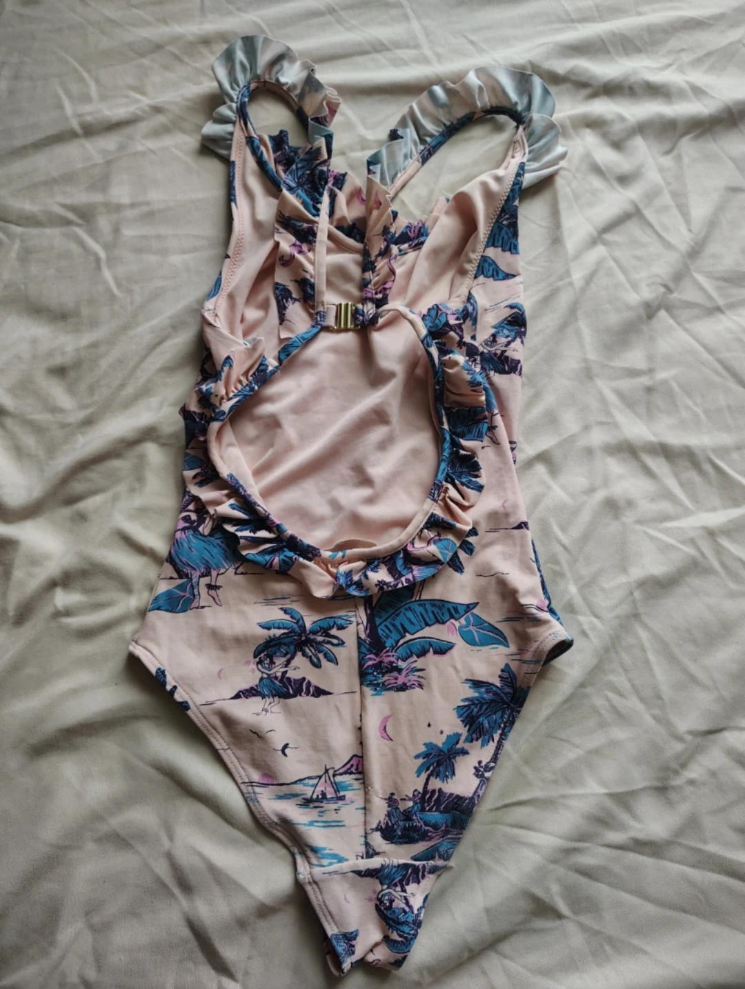 H&M Flamingo Tropical Print Swimsuit - photo 2