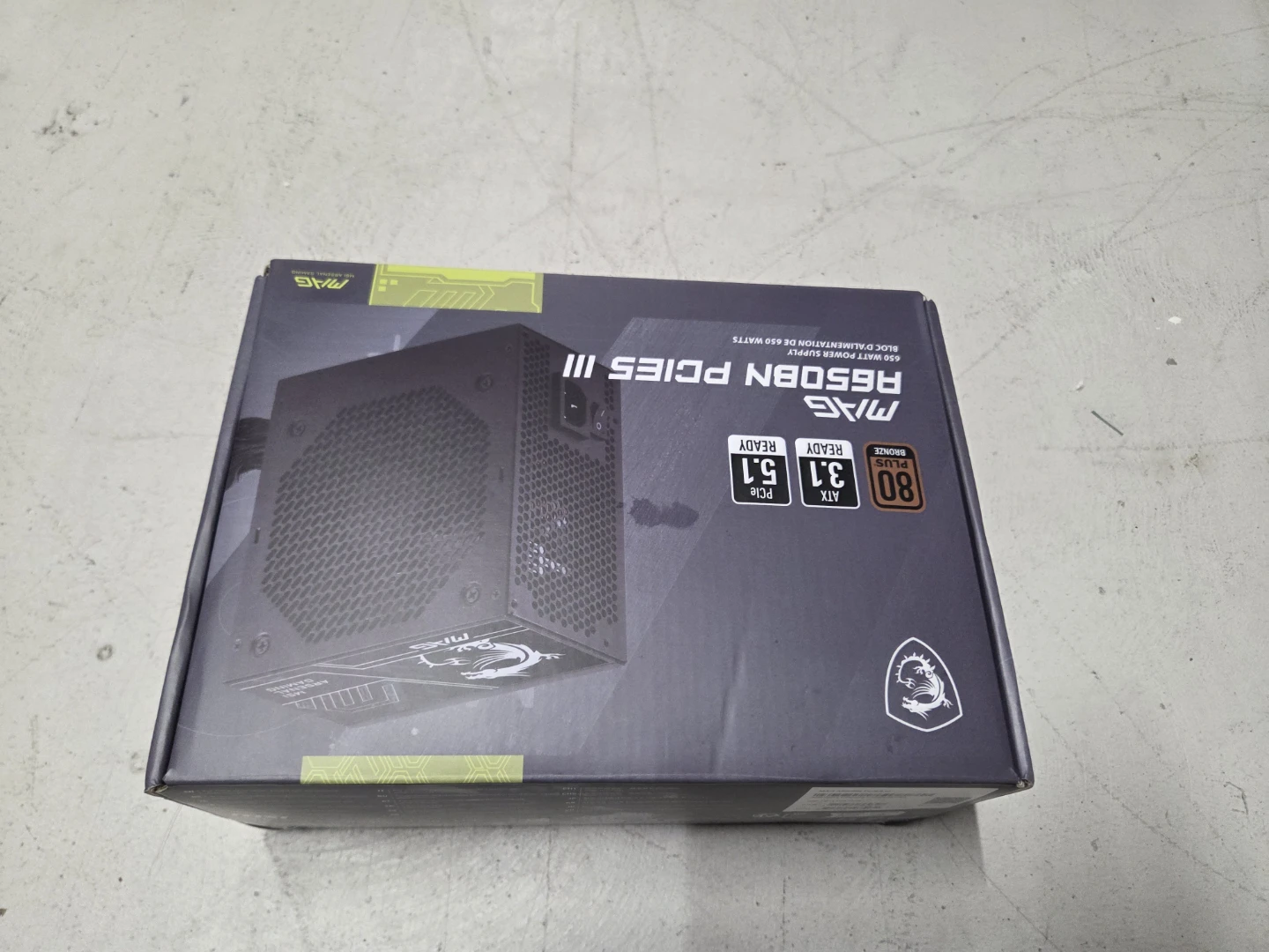 MSI MAG A650BN PCIE III 650W Power Supply - photo 4