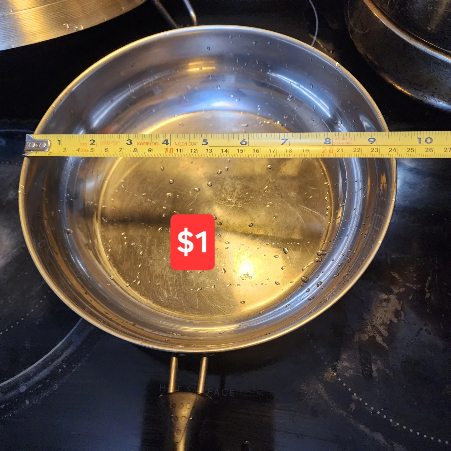 Stainless Steel Pan with Glass Lid