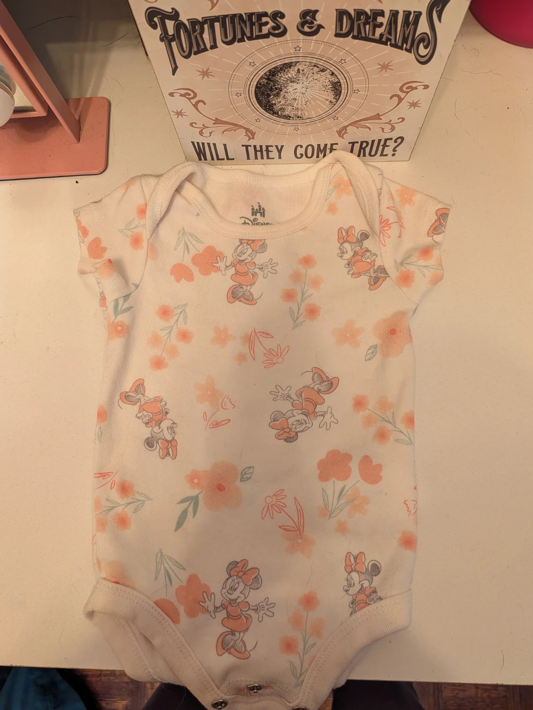 Disney Minnie Mouse Floral Baby Onesie