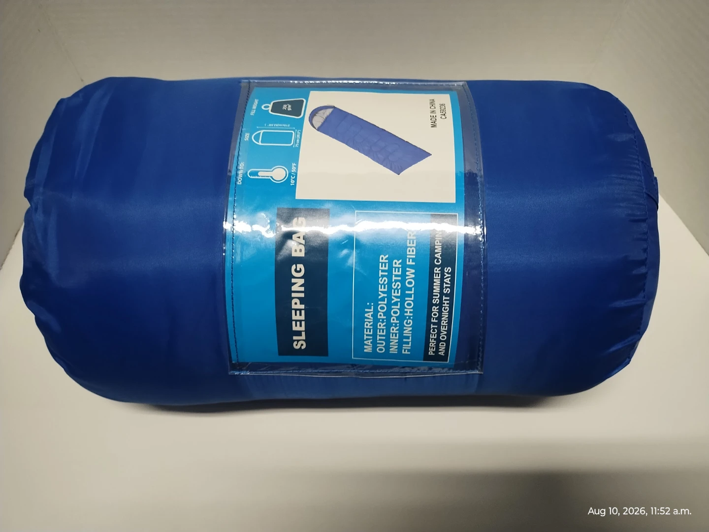 NEW Blue Sleeping Bag – 10°C – 210 × 75 cm – Camping - photo 2