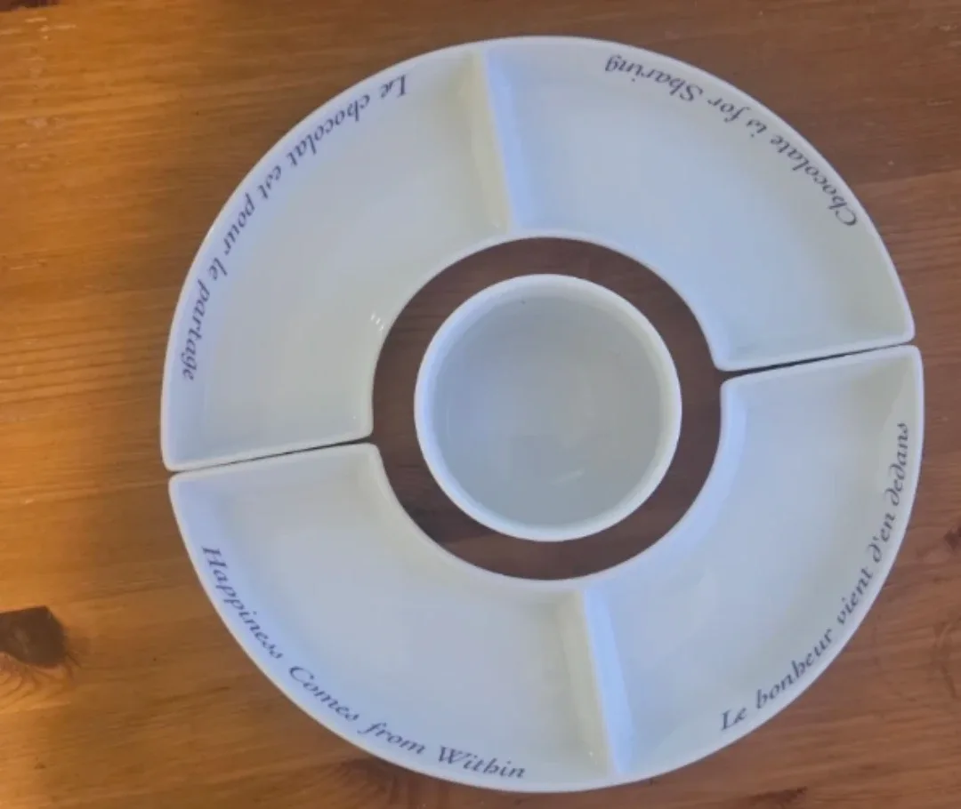 Cadbury Serving Platter with Dip Bowl - photo 3