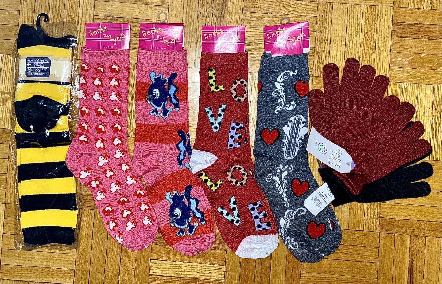 Colorful Socks and Glove Sets - Brand New!