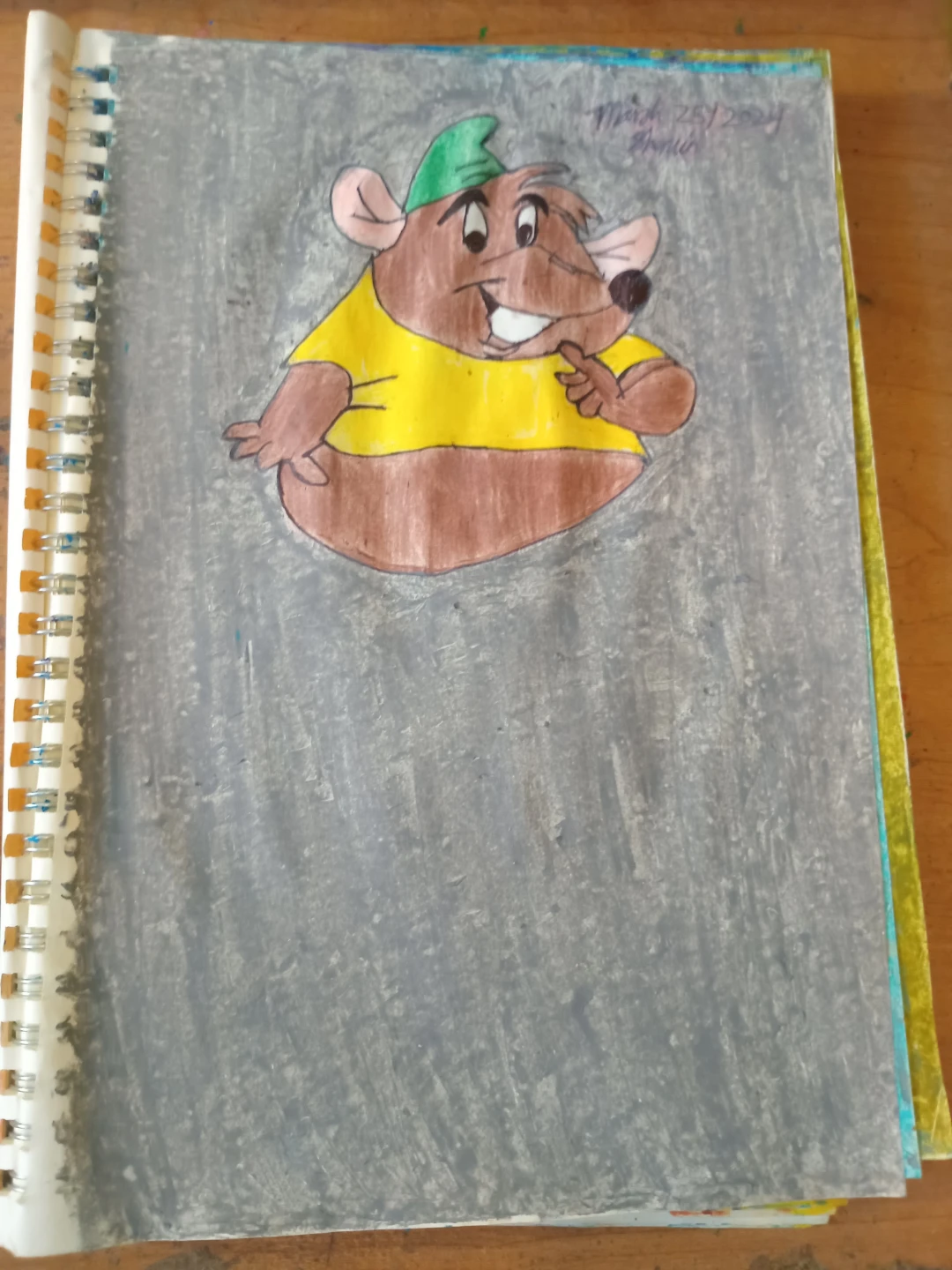 BROWN MOUSE DRAWING BY CUSTOM ARTIST SHERWIN