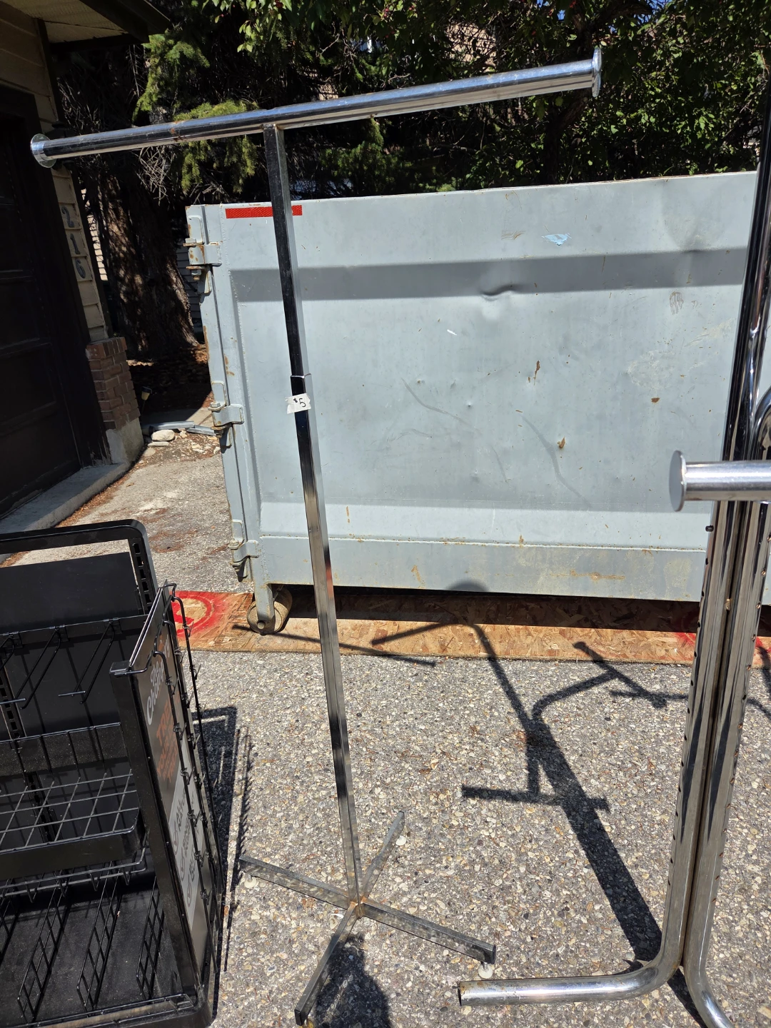 Chrome Clothing Rack Stand - photo 2