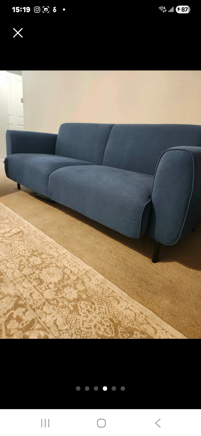 Blue large Sofa