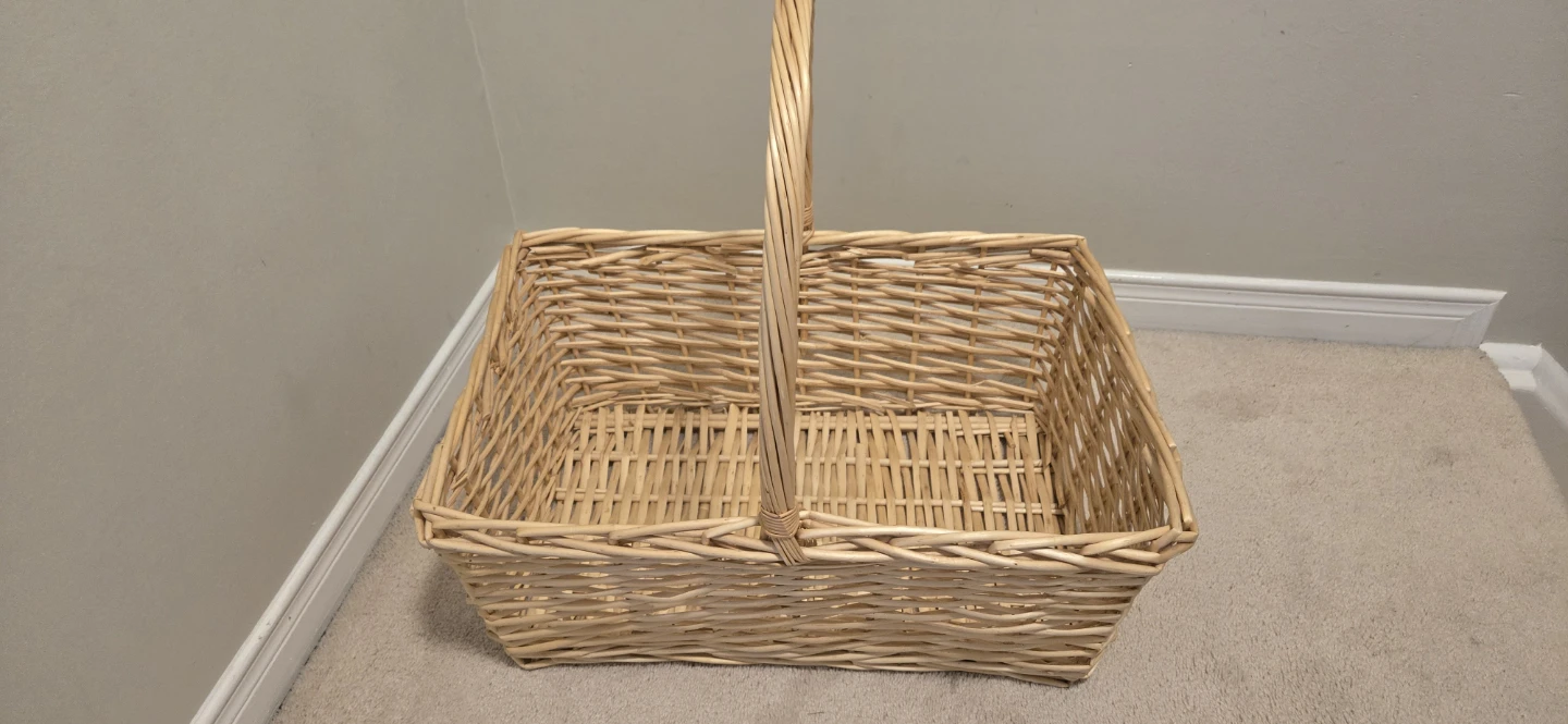 Wicker Basket with Handle