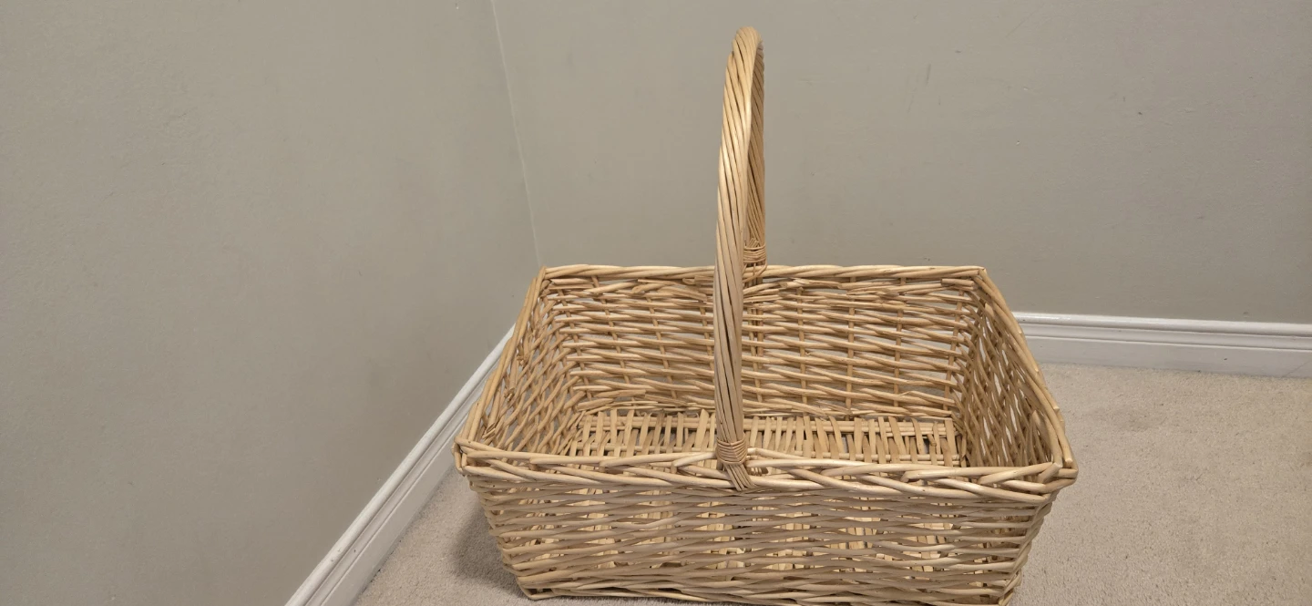 Wicker Basket with Handle - photo 2
