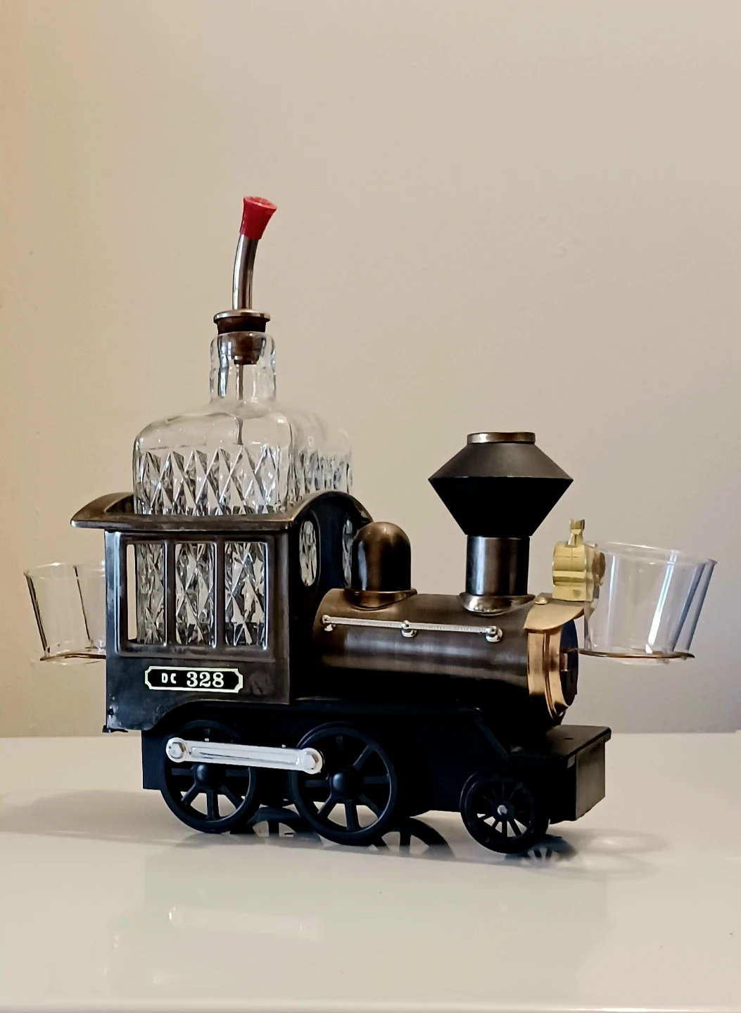 Vtg.  Locomotive Train Decanter Set - photo 2