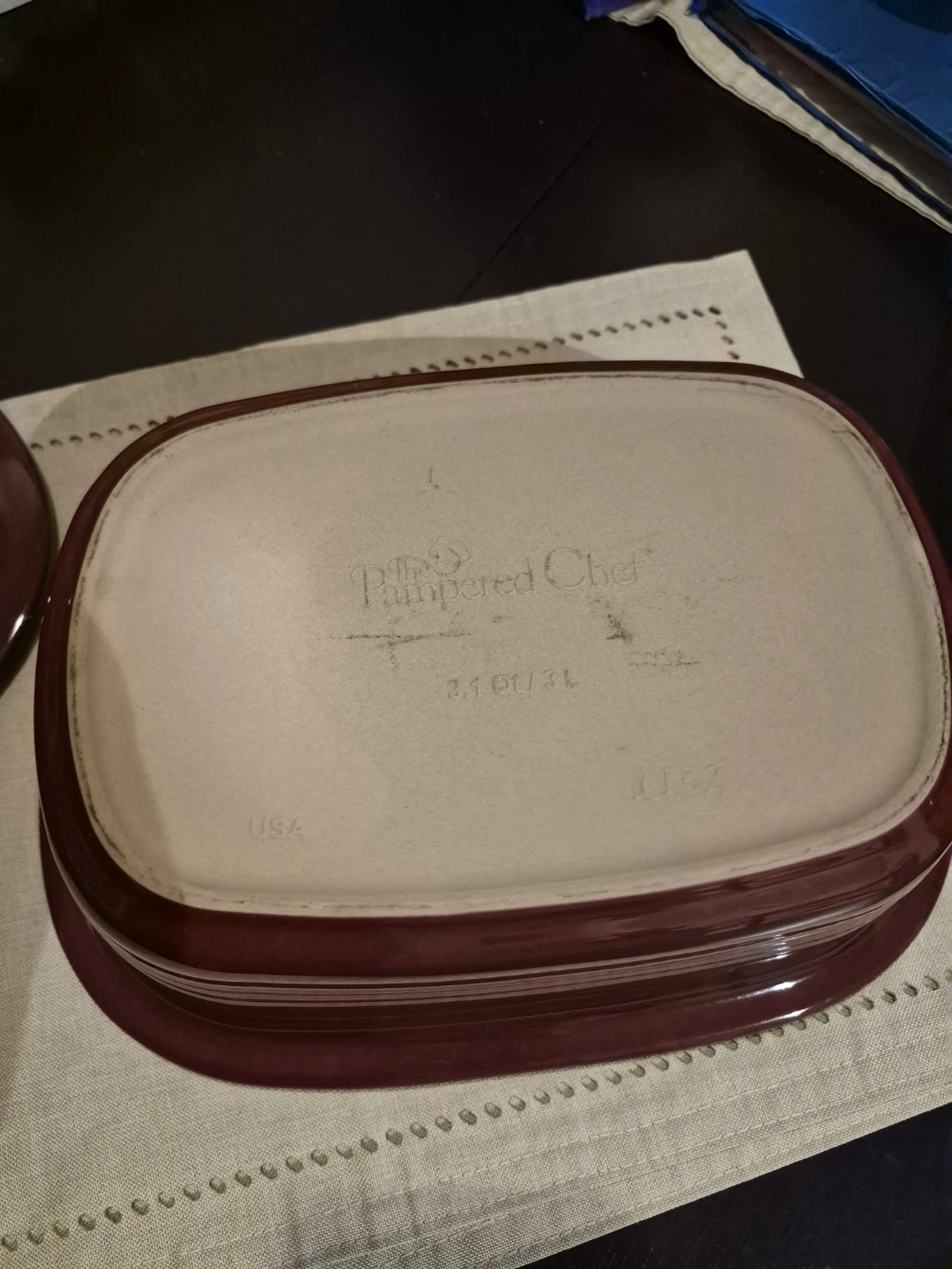 Pampered Chef Stoneware Roasting Pan - photo 4