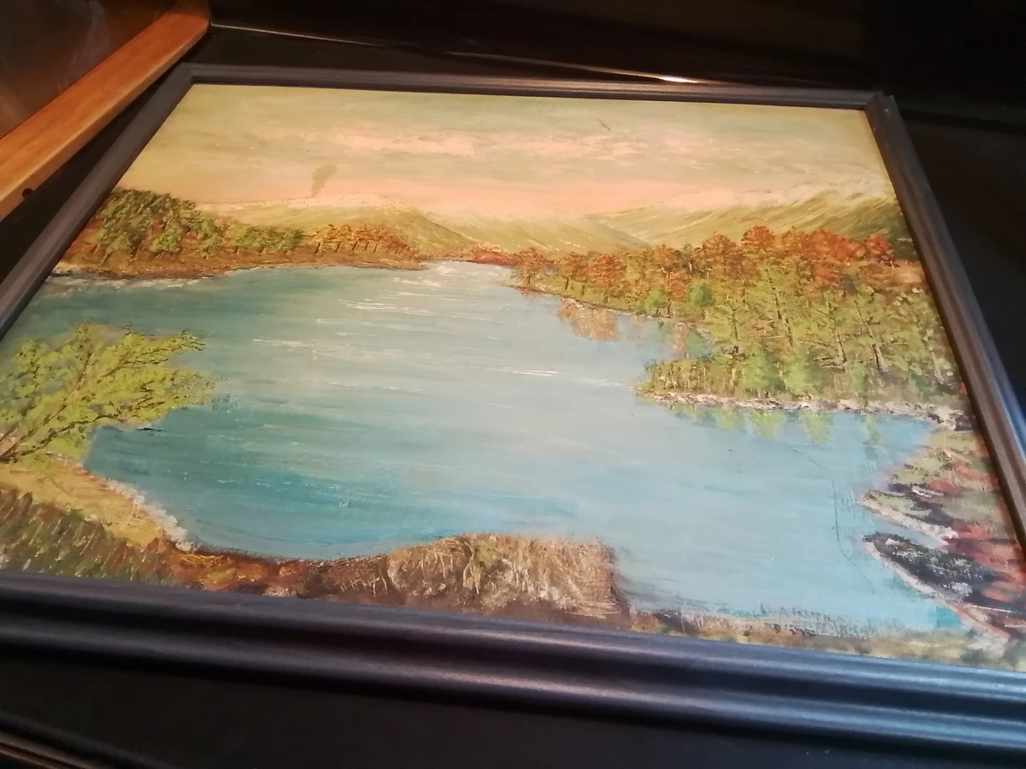 Vintage 1968 Mid-Century Landscape Oil – Signed J.A. Rupkay - photo 3