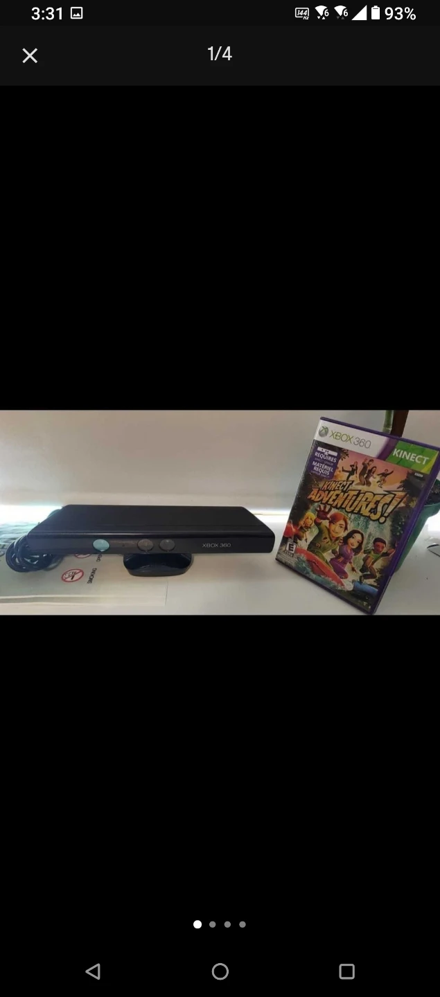 Xbox 360 S Console with Kinect adventures - photo 5