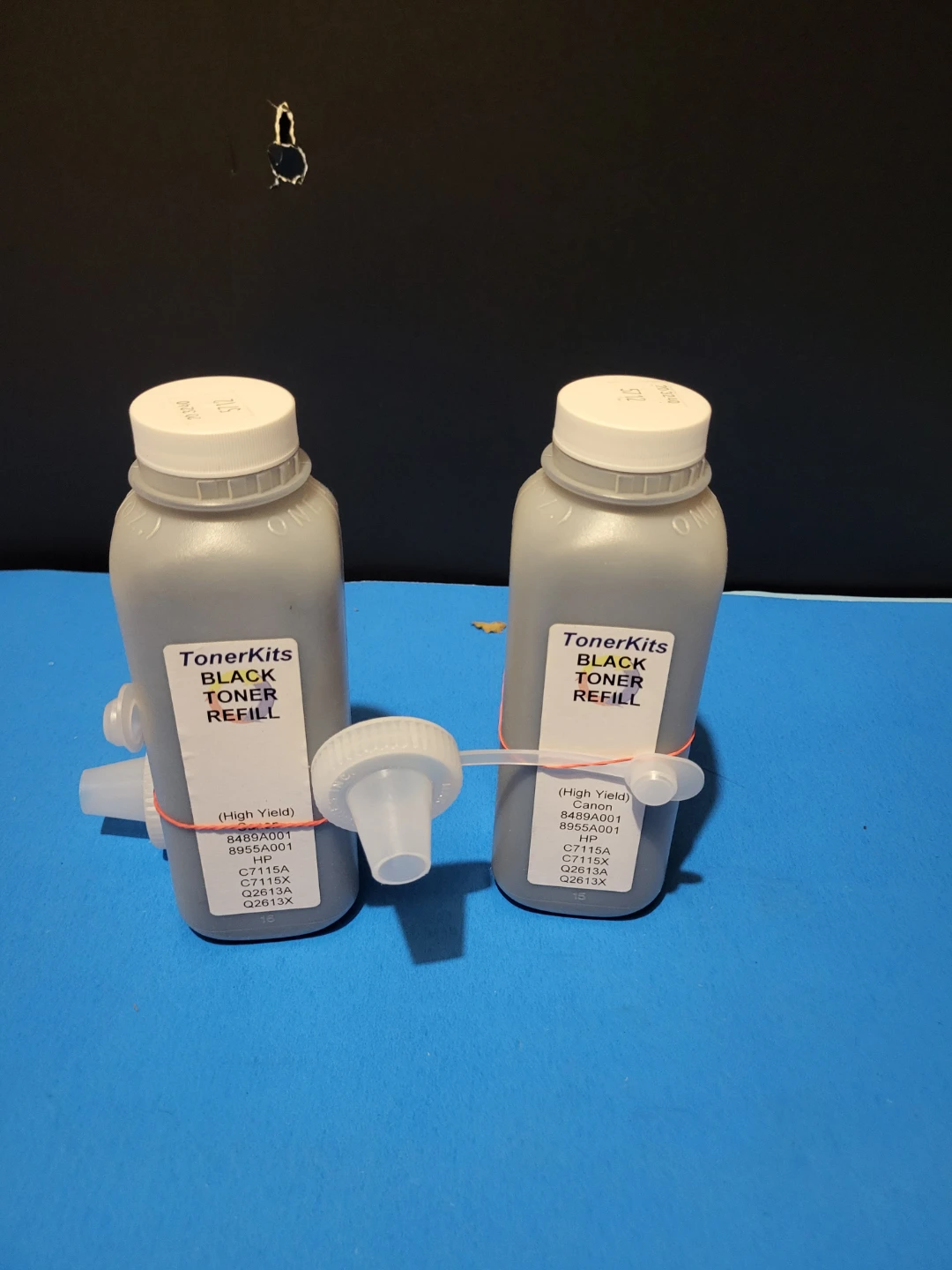 TonerKits Black Toner Refill Bottles (2 Pack)
