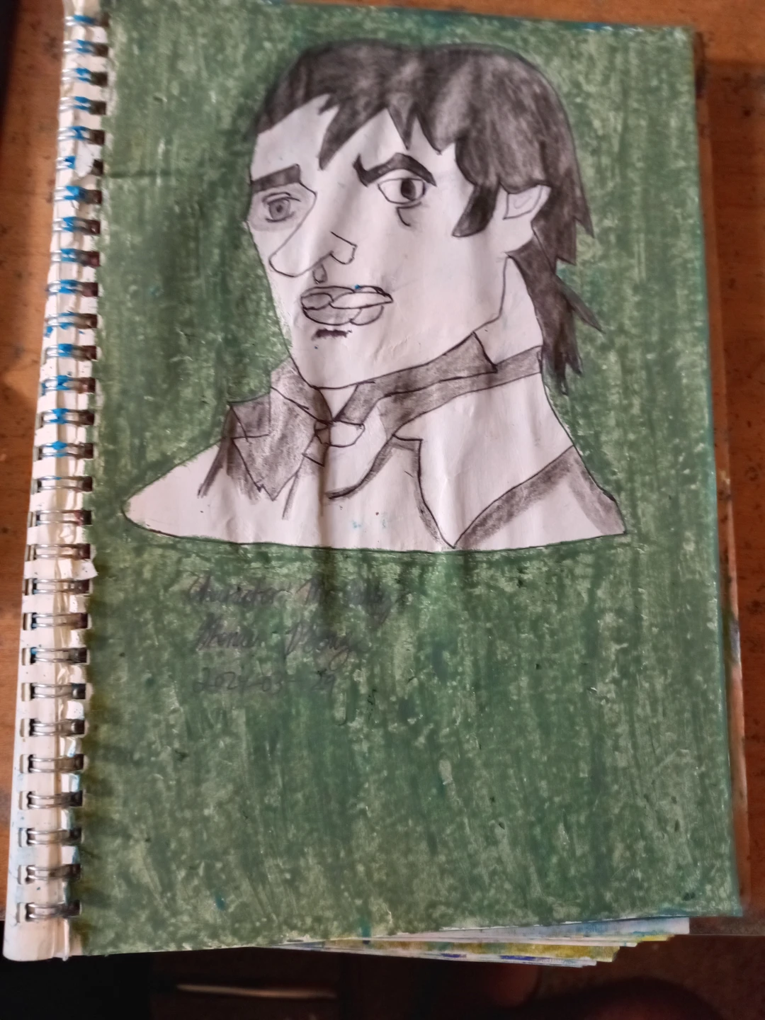BLACK AND WHITE DRAWING BY CUSTOM ARTIST SHERWIN - photo 4