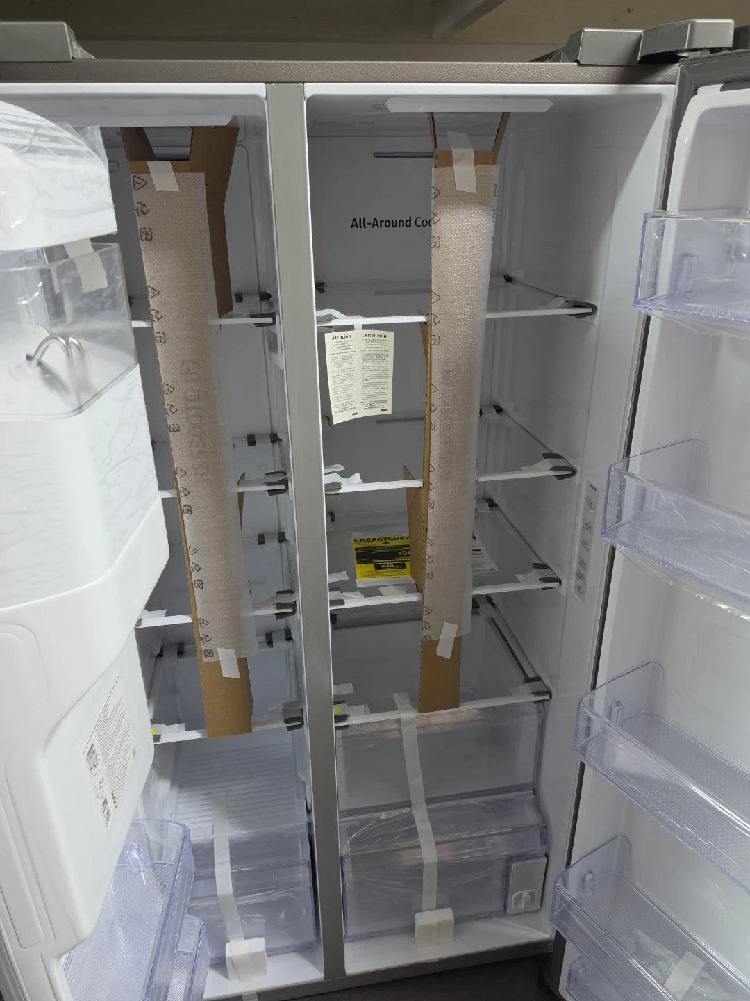 New Samsung 36in Stainless steel side x side refrigerator - photo 2