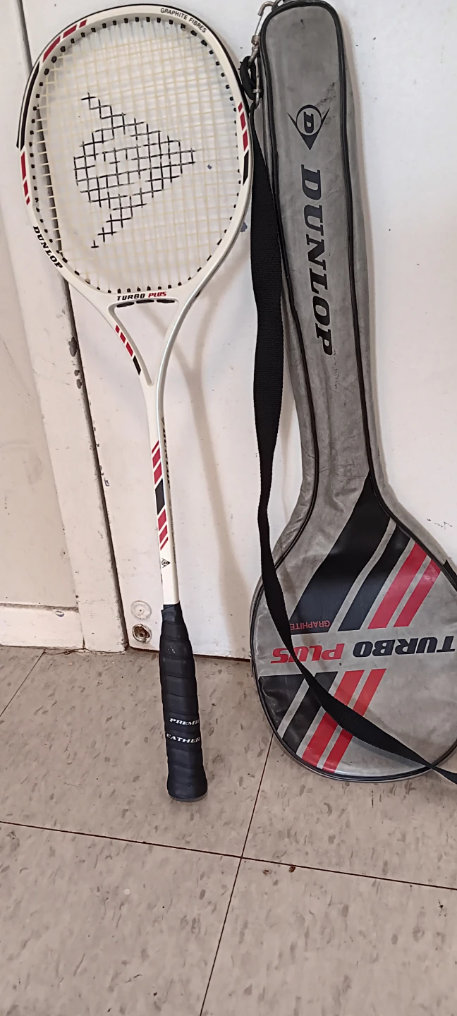 Dunlop Turbo Plus Squash Racquet with Cover
