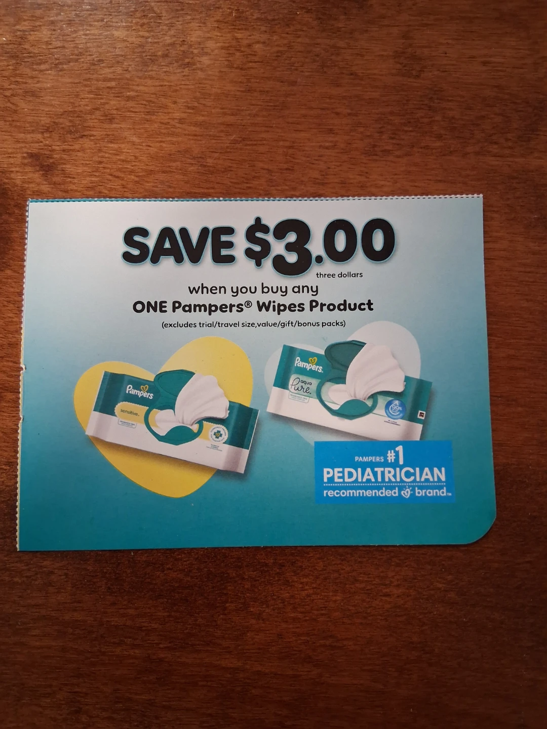 $3.00 off Pampers Wipes coupon