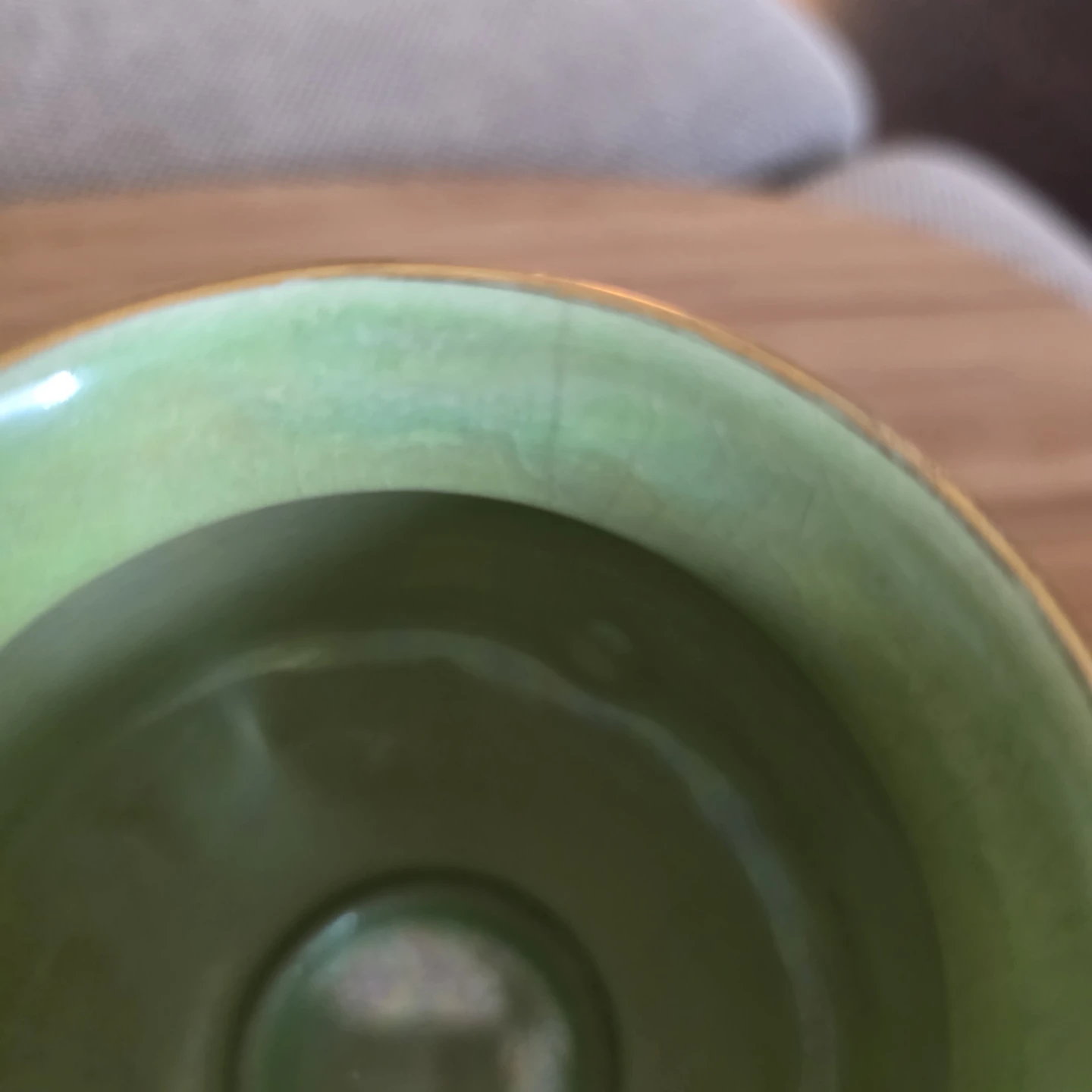 Antique Carlton Ware apple green lusterware vase - photo 4