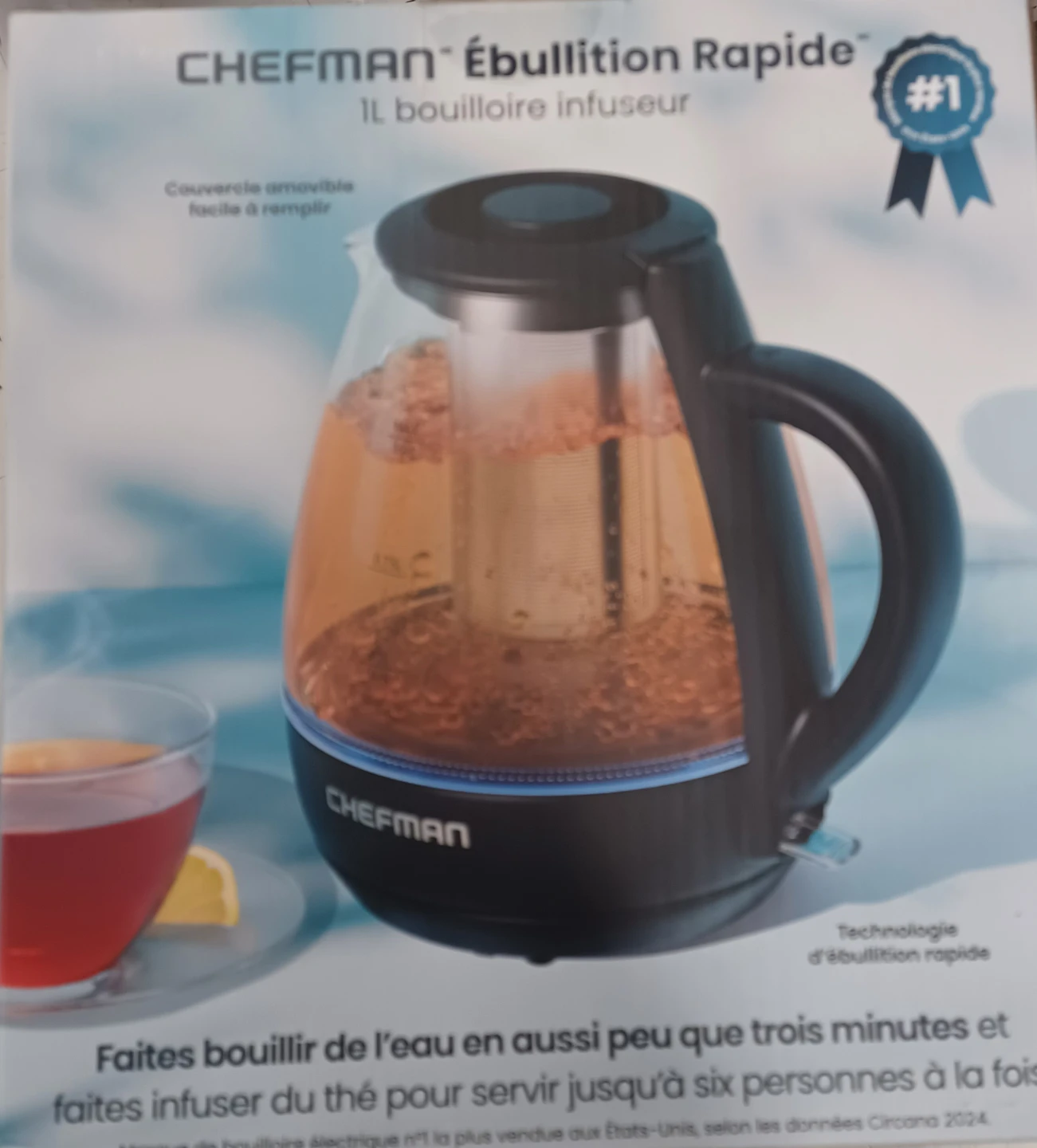 Chefman Fast-Boil 1L Infuser Kettle - photo 2