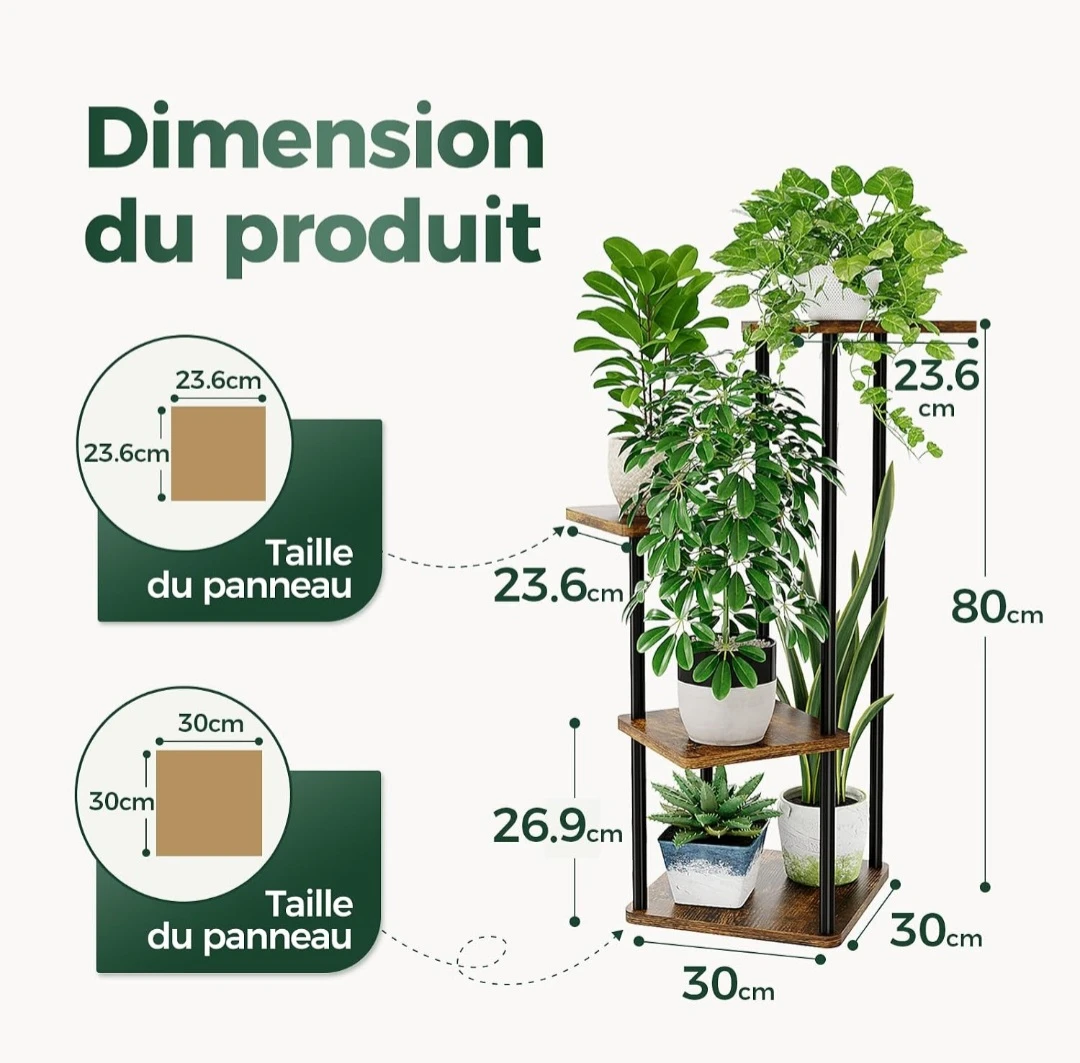 3-Tier Plant Stand for Indoor Use - photo 4