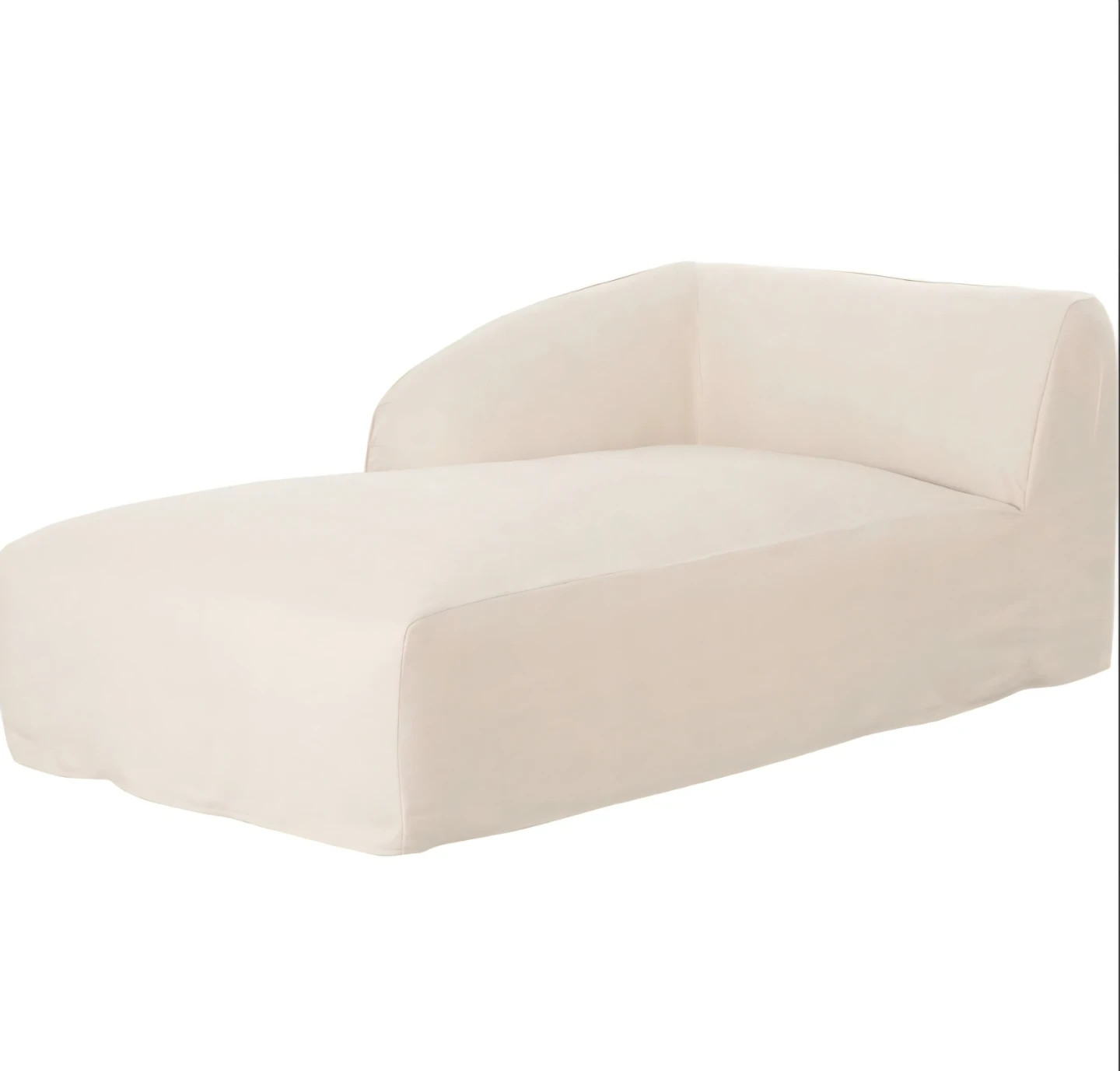 Cream Sectional Chaise Sofa - photo 4