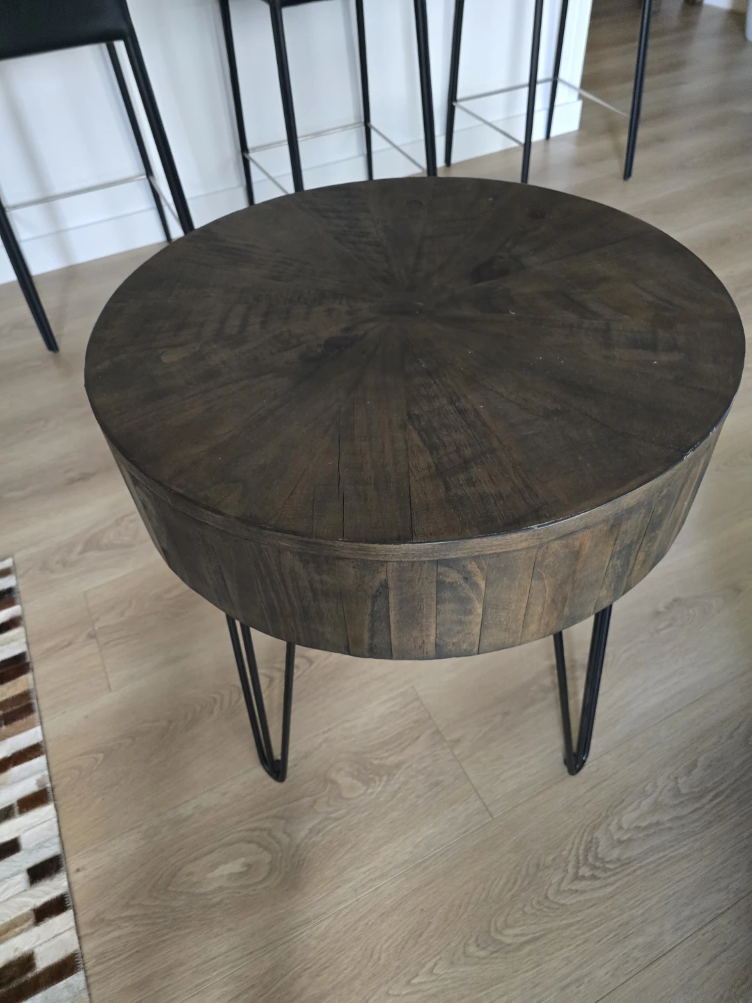 RUSTIC Reclaimed Wood 24IN table from CRATE and BARREL
