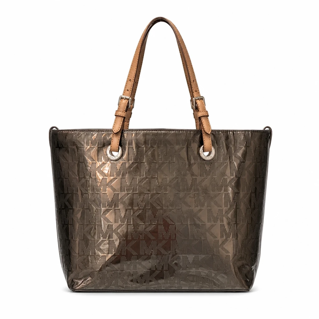 Michael Kors Y2K Mirror Monogram Tote Bag - Bronze - photo 2