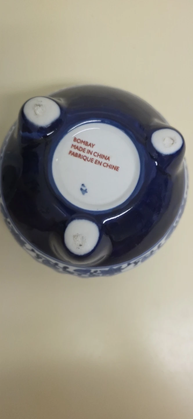 Bombay Blue and White Ceramic Incense/Potpourri jar - photo 3