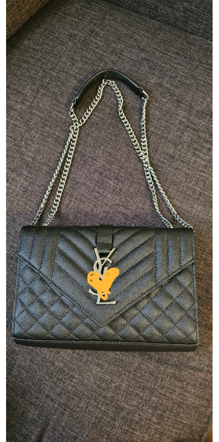 Quilted Envelope Wallet on Chain - photo 2