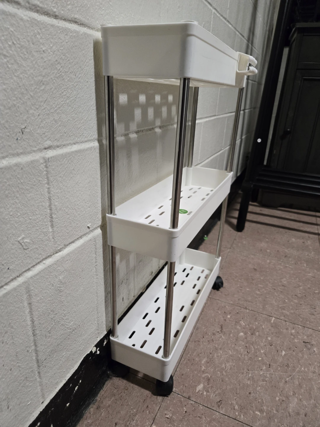 Slim 3-Tier Rolling Utility Storage Cart (Space Saver) - photo 2
