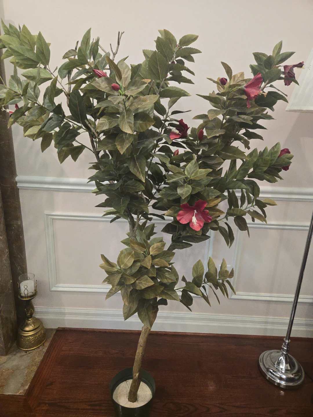 Beautiful Artificial Potted Hibiscus Tree