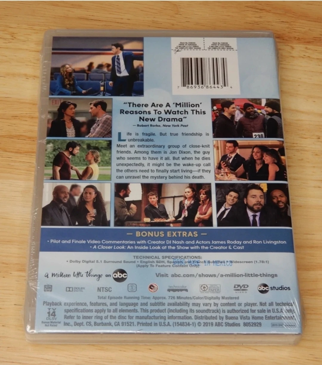 A Million Little Things: The Complete First Season DVD - photo 2