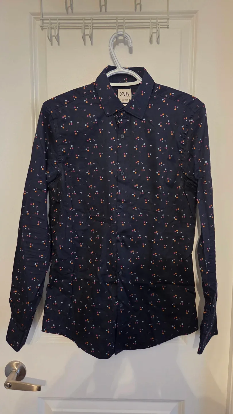 ZARA Slim Fit Button-Up Shirt