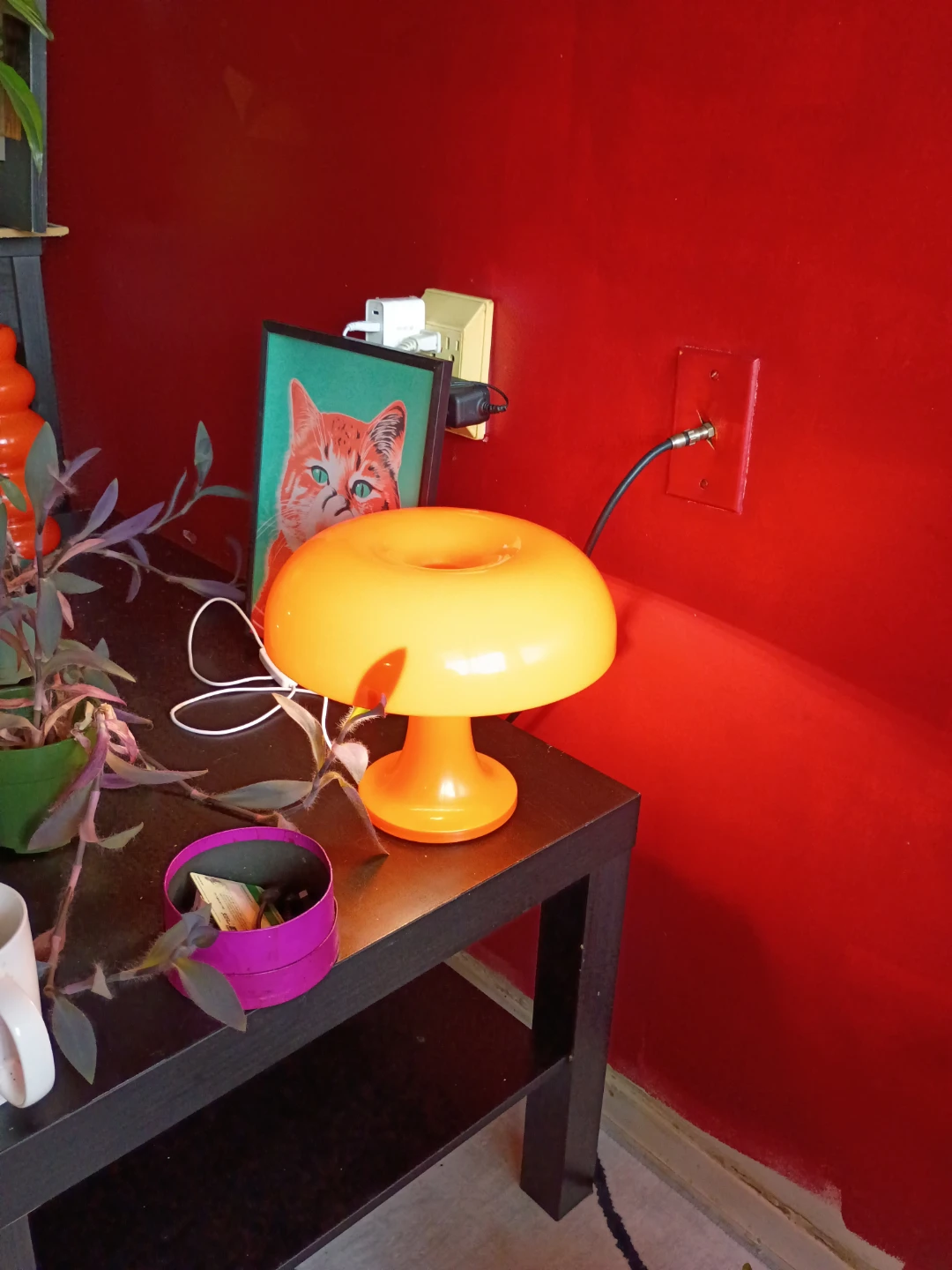 Orange Mushroom Lamp - photo 2