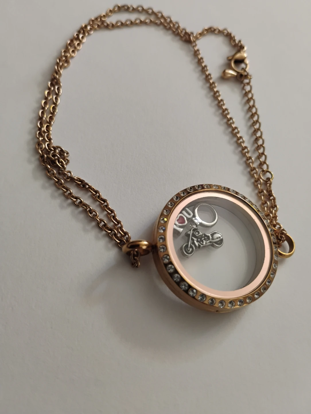 Rose gold plated display locket - photo 3
